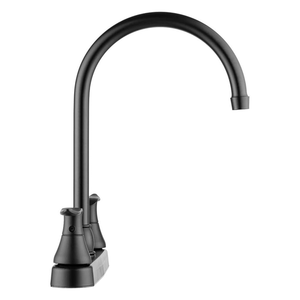 ELEGANT JSPOUT RV KITCHEN FAUCET MATTE BLACK