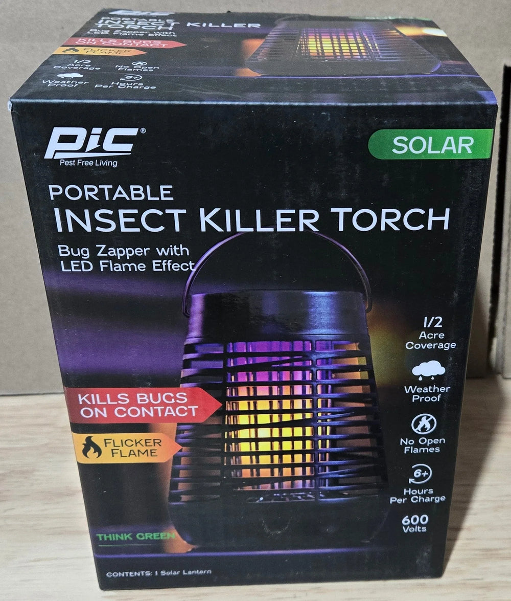 PIC SOLAR BUG ZAPPER & LED LANTERN