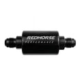 08 INLET 08 OUTLET AN HIGH FLOW FUEL FILTER RED