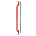 26.2IN VAN SAFETY GRAB HANDLE LARGE STEEL RED