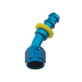 Fragola -8AN Push-Lite End 30 Degree - Blue