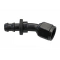 Fragola -8AN Push-Lite End 30 Degree - Blue