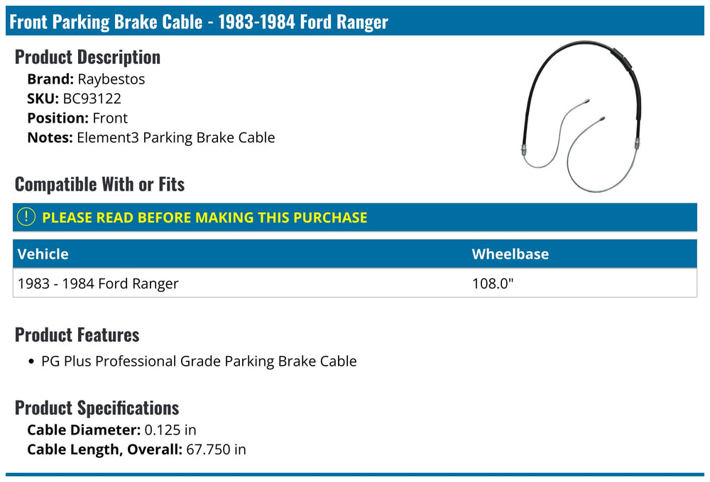 BRAKE CABLE