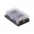 408 SERIES FUSE BLOCK 12 GANG W/ C