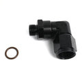 Fragola -8AN Female Nut x 9/16-18 (6) O-Ring 90 Degree Swivel - Black