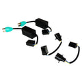 ~(0.6 lbs. 7X4X3)~ RT Off-Road Jeep LED Headlight Adapter Harness Set - BlackGreen