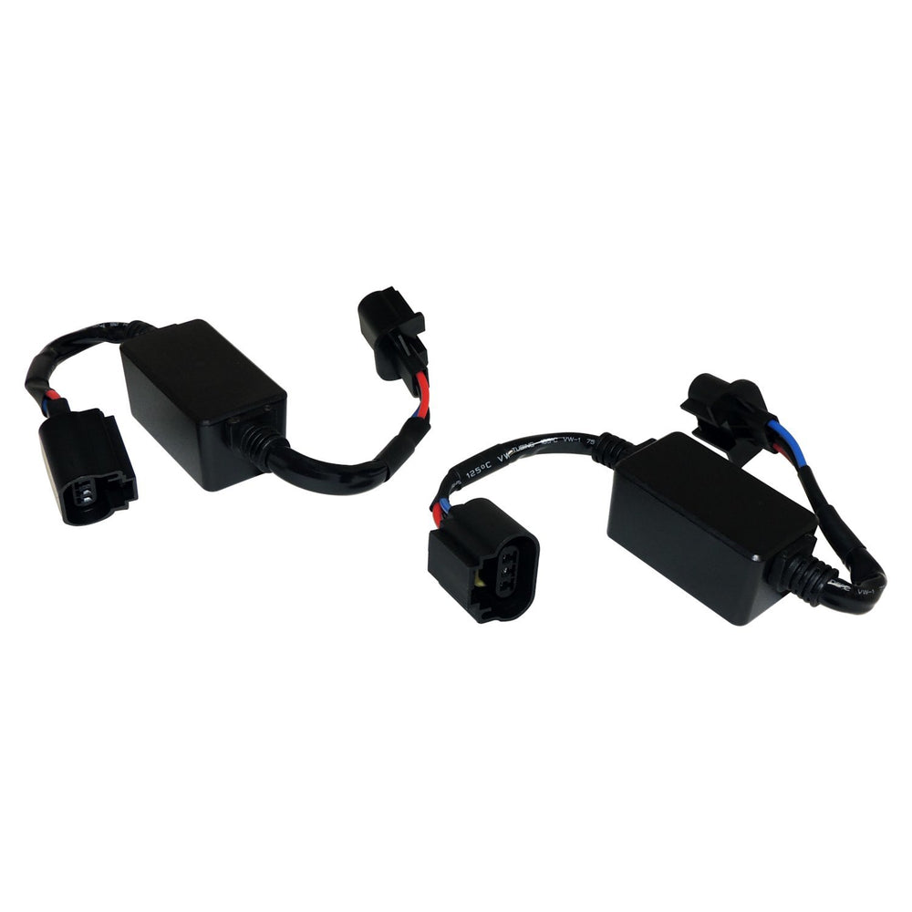 ~(0.6 lbs. 7X4X3)~ RT Off-Road Jeep LED Headlight Adapter Harness Set - BlackGreen