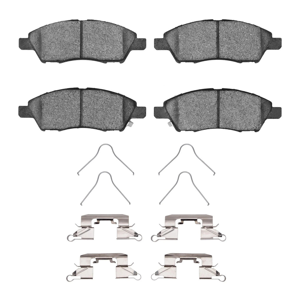 R1 11-25 Toyota Yaris (Mexico) Front Semi Met Brake Pads and Hardware Kit