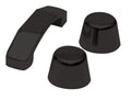 Hood Footman Loop and Windshield Stop for 1997-2006 Jeep Wrangler TJ, 2007-2018 Jeep Wrangler JK Unlimited, 2007-2018 Jeep Wrangler JK, Black Rampage