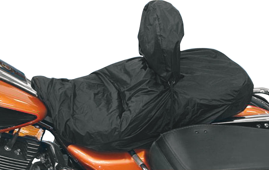 Mustang Harley Rain Covers w/ Driver Backrest - Black