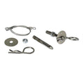 Moroso Oval Track Hood Pin Set - 3/8in Diameter - 4in Pin - Steel - 2 Pack