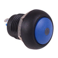 PUSH BUT SW MOM 12V BLUE LED