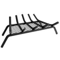 1/2 INCH 21IN STEEL FIREPLACE GRATE WITH EMBER RETAINER