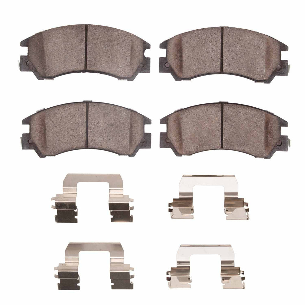 R1 85-94 Subaru Gl-10 Front Semi Met Brake Pads and Hardware Kit