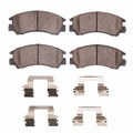R1 85-94 Subaru Gl-10 Front Semi Met Brake Pads and Hardware Kit