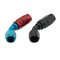 Fragola -6AN x 45 Degree Pro-Flow Hose End Chrome