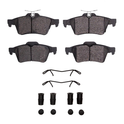 R1 16-18 Ford Focus Rear Semi Met Pads & Hardware Kit