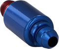 Russell Performance Red/Blue Anodized (3-1/4in Length 1-1/4in dia. -8 male inlet/outlet)
