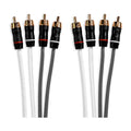 SHIELDED RCA CABLE, 6FT, 4 WAY
