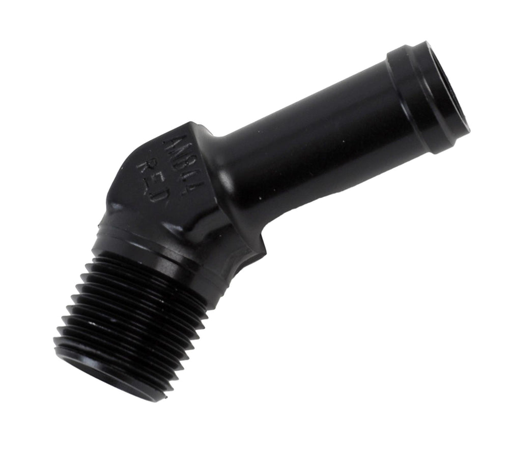 BLACK 45 DEG 5/8" ID HOSE TO 1/2" NPT