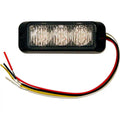 LIGHT,STROBE,3-7/8IN,3 LED, AMBER,