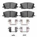 R1 04-09 Toyota Highlander Hybrid Front Semi Met Brake Pads and Hardware Kit