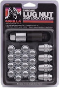 CHROME LUG NUT AND LOCK SYSTEM ACORN 14MM X 1.50