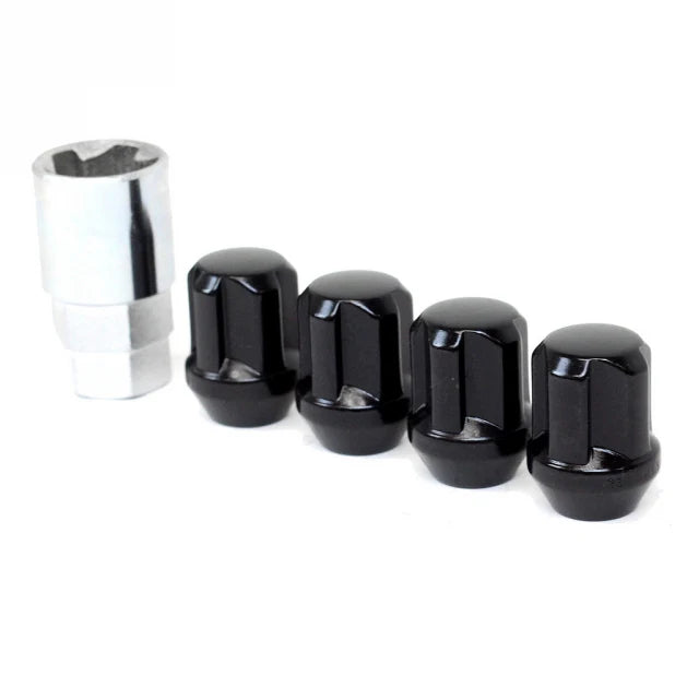 Project Kics Black Wt603 Tuskey 12X1.25 4 Locks + 1 Key - Black