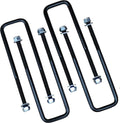 4 pcs Square U Bolts for 3 Inch Wide Leaf Springs 12 Inch Long 11-20 Silverao Sierra 2500 3500 Freedom Off-Road