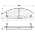 Centric 03-06 Acura MDX / 97-01 Infiniti Q45 Front Centric Premium Ceramic Brake Pads