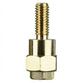 BATTERY SIDE POST ADAPTER LONG BRASS - PACKAGE OF 10