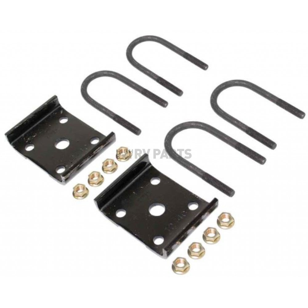 UBOLTS TIE PLATES & NUTS FOR ONE 1.75IN DIAMETER AXLE