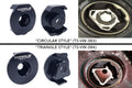 Torque Solution Pendulum (Dog Bone) Billet Insert VW Golf/GTI MK7 (Circle Version)