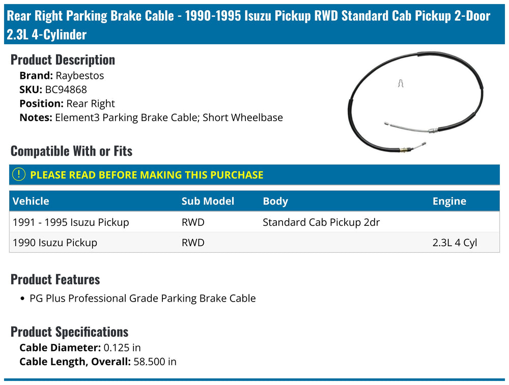 BRAKE CABLE