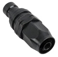 Q/R #6 Str Hose End Black