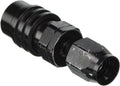 Q/R #6 Str Hose End Black