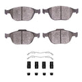 R1 02-13 Ford Transit CONNECT Front Semi Met Pads & Hardware Kit