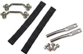 Kentrol Jeep Wrangler TJ Polished Stainless Door Strap Kit Polished Stainless Steel