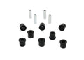 Control arm - inner and outer bushing 8 Bushings 4 Tubes Grease