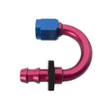 #8 180 Deg Push-On Hose End