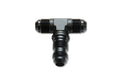 Vibrant -16AN Bulkhead Adapter Tee Fitting - Anodized Black