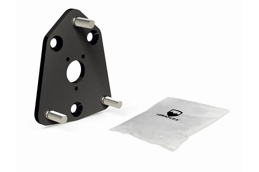 18C JEEP WRANGLER JL ALPHA HD 8LUG SPARE TIRE MOUNT ADAPTER PLATE KIT 5X5IN TO 8X6.5IN