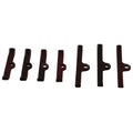 Moroso Chevrolet Big Block Valve Cover Hold Downs - Steel - Red Powder Coat - Set of 7