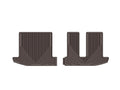 WeatherTech 2013+ Infiniti JX Rear Rubber Mats - Cocoa