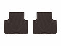 WeatherTech 17-25 Audi Q7 2nd Row Rear All-Weather Floor Mats - Cocoa