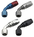 Fragola -6AN x 180 Degree Power Flow Hose End - Black