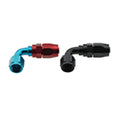 Fragola -6AN x 180 Degree Power Flow Hose End - Black