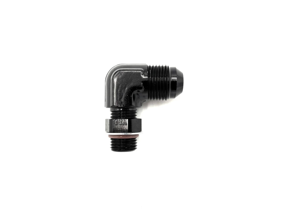 -8 Male Flare to -6 O-Ring Boss 90 Degree
