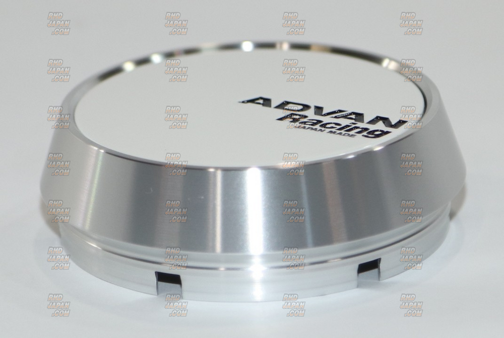Advan 73mm Middle Centercap - White/Silver Alumite