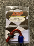 Fragola -4AN x 150 Degree Pro-Flow Hose End - Blue/Red